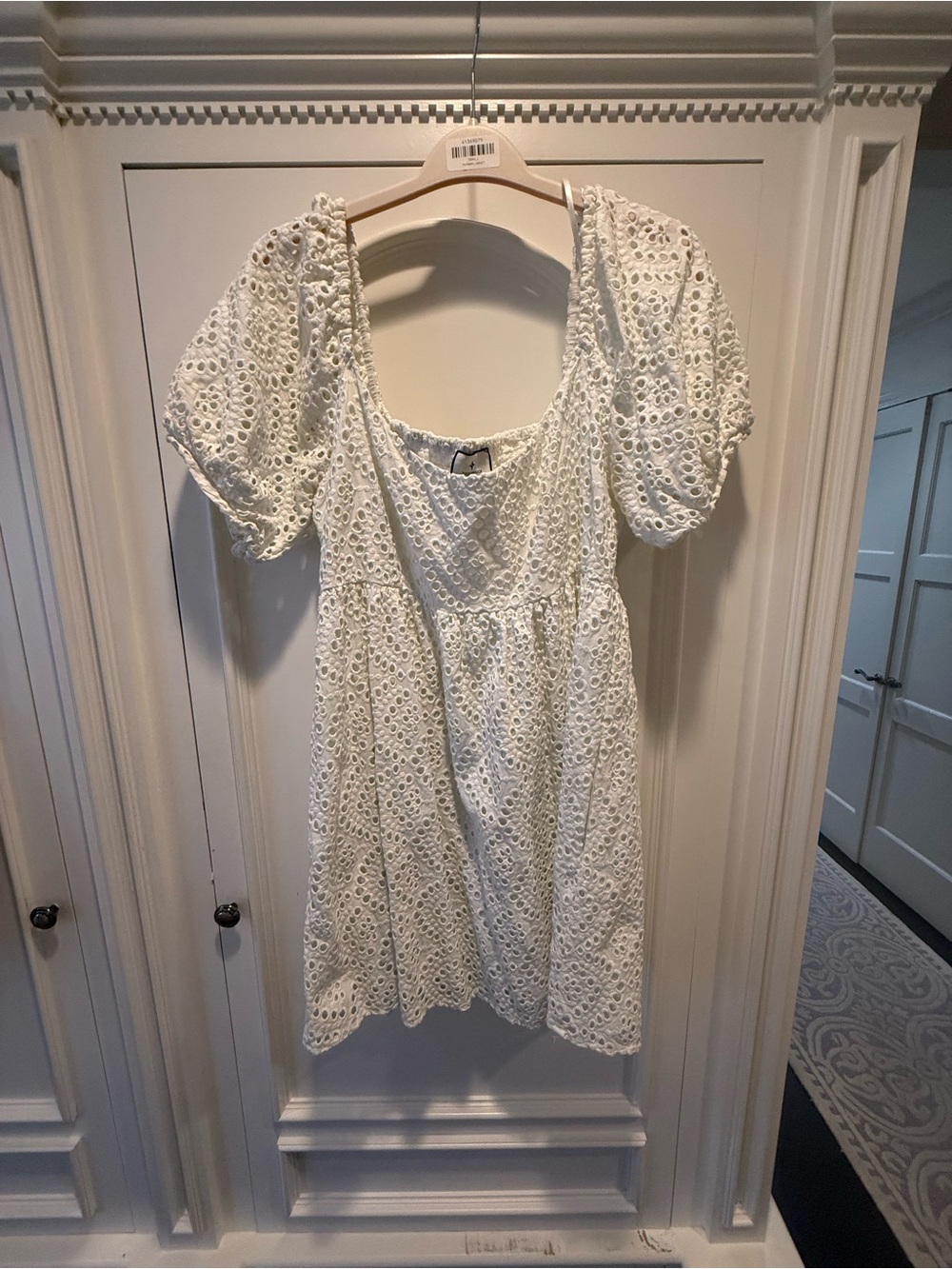 Tuckernuck White Eyelet Mini Dress - size XXL